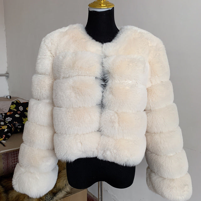 Yuan Yuan ?Celebrity Scene? Rex Rabbit Fur Outwear Women's Mid-Length Fur Coat 2025 New arrival Hot-Selling Winter Item