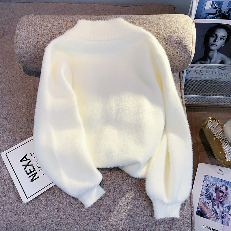 Furry Knitted Sweater Cardigan for Women, retro style, oversized preppy cardigan, american vintage style, basic cardigan