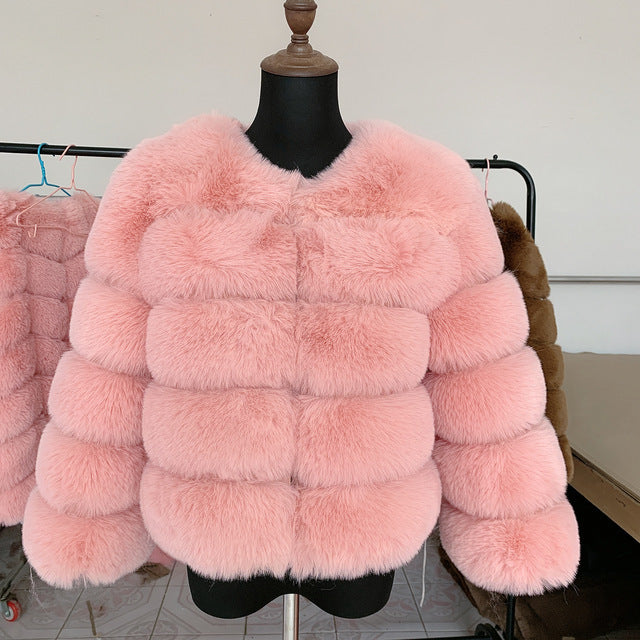 Yuan Yuan ?Celebrity Scene? Rex Rabbit Fur Outwear Women's Mid-Length Fur Coat 2025 New arrival Hot-Selling Winter Item
