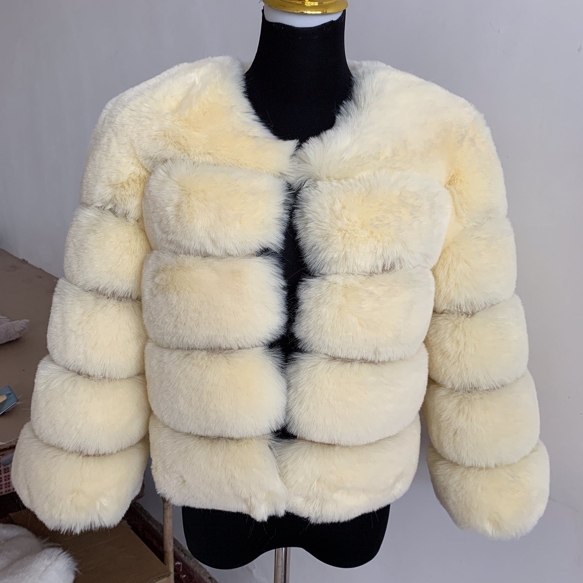 Yuan Yuan ?Celebrity Scene? Rex Rabbit Fur Outwear Women's Mid-Length Fur Coat 2025 New arrival Hot-Selling Winter Item